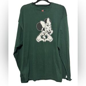 Hanes Disney’s Minnie Mouse & Michigan State University Dark Green Shirt 2XL
